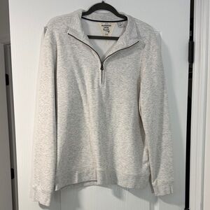 Men's Gray Quarter-Zip Sweater